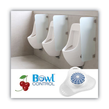 OdoBan® Urinal Screen With Non-para Deodorizer Block, Cherry Scent, White-pink, 12-carton freeshipping - TVN Wholesale